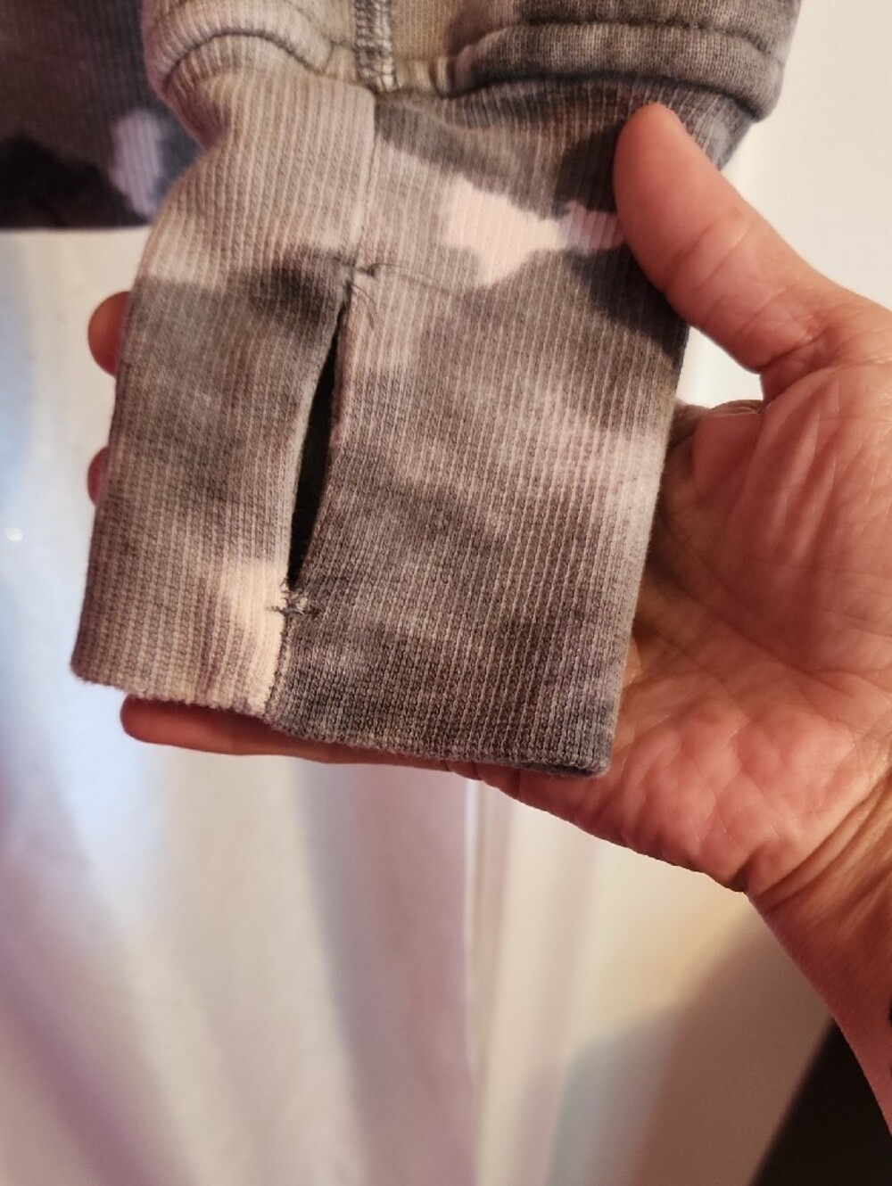 lululemon athletica Tie-Dye Zip-Up Hoodie in Gray and Black - Picture 2 of 5